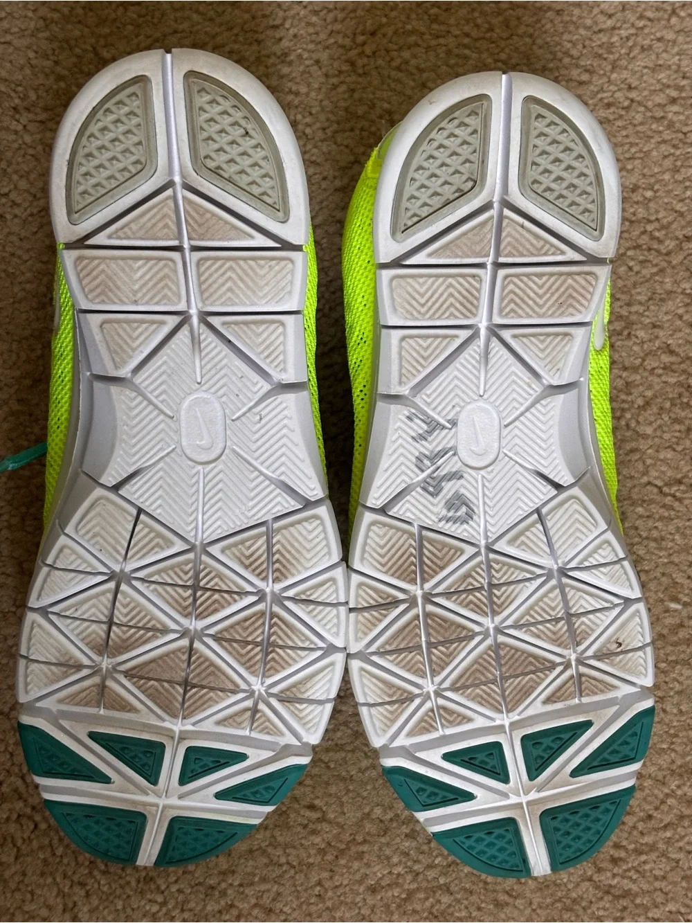 Nike Free TR Fit 3 Breathe Bright Lime & Teal Lightweight Sneakers